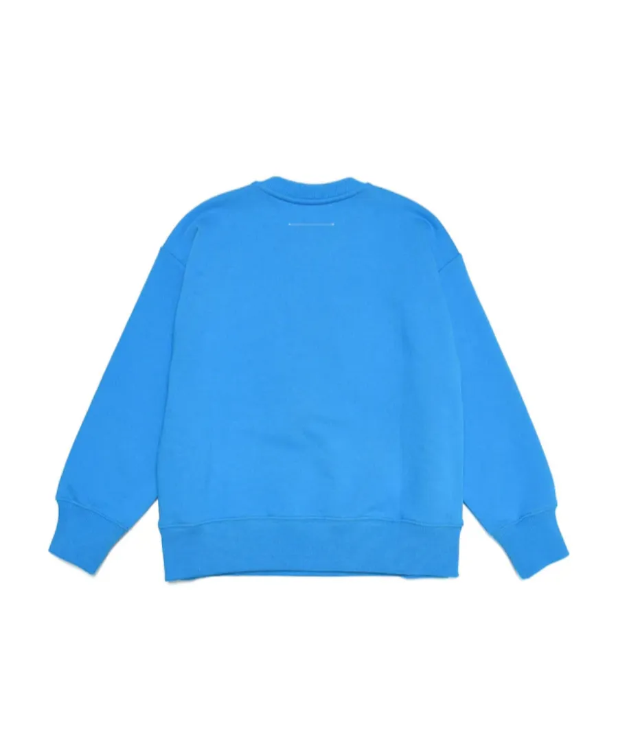 Open-Arm Open Logo Round-Neck Sweater