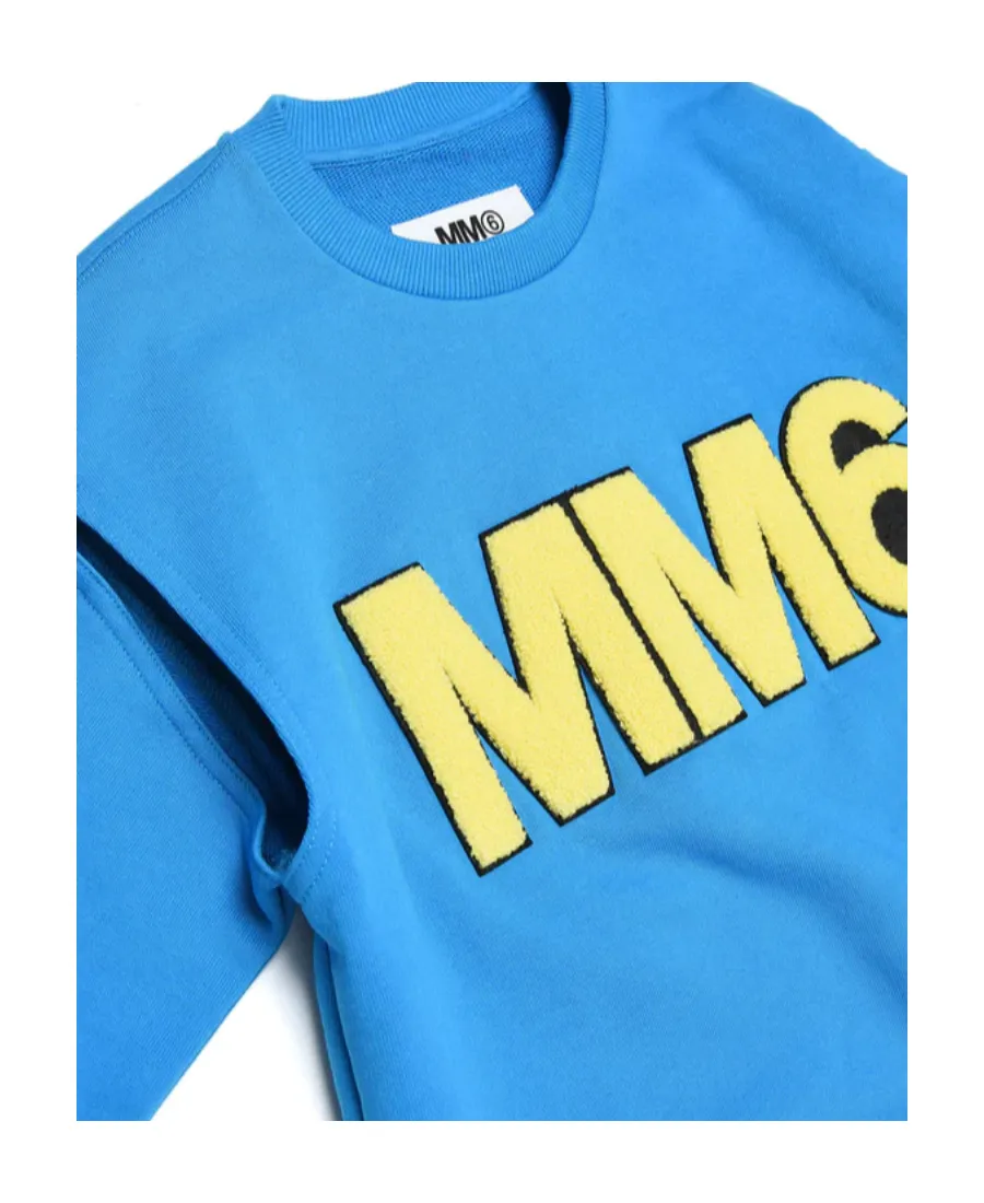 Open-Arm Open Logo Round-Neck Sweater