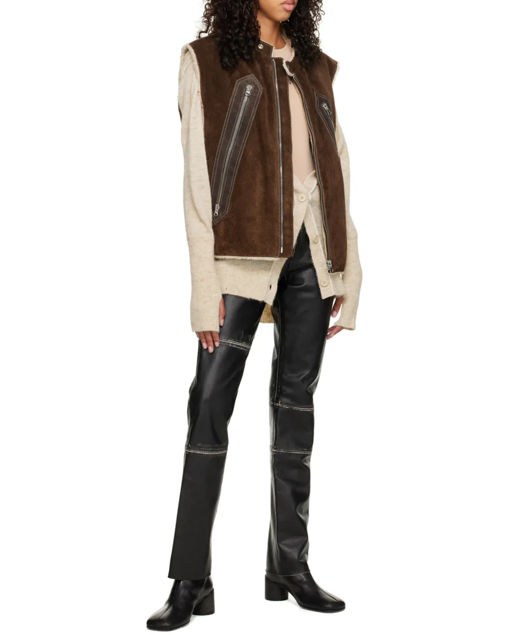 Stud-Embellished Long-Sleeved Body