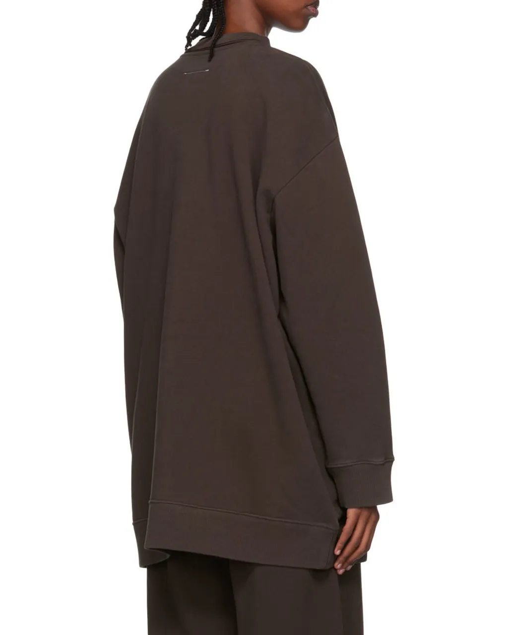 Slouchy Care Label Patch Sweatshirt