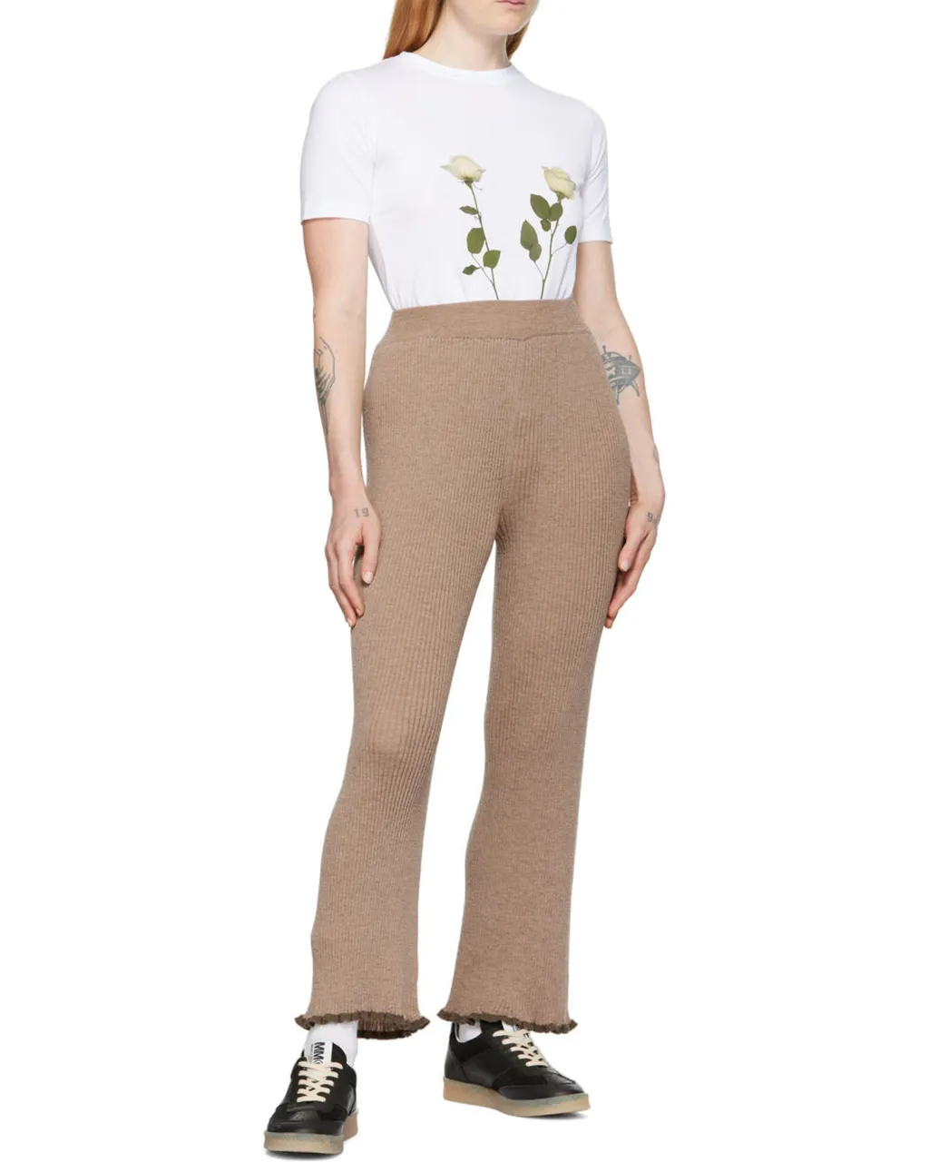 Ribbed Knit Trousers