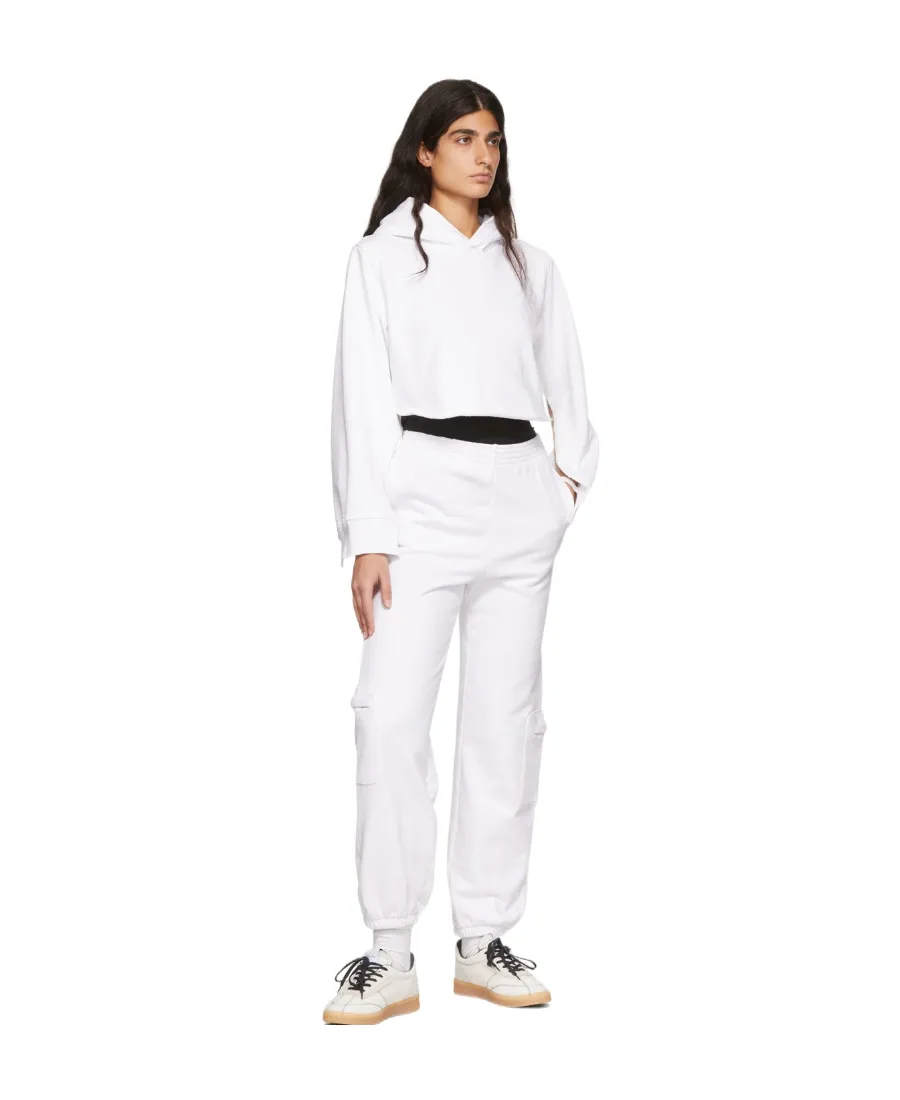 Cut-Out Sleeve Cropped Hoodie