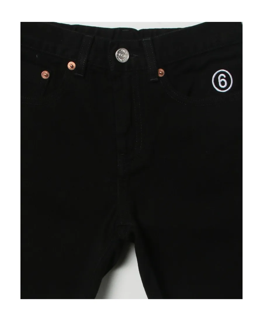 Teen Embroidered Logo Denim Shorts