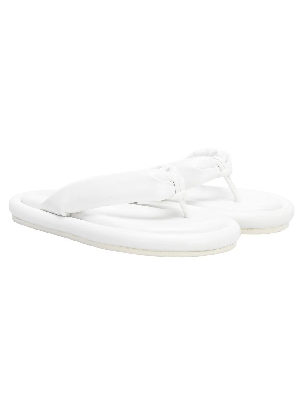 Padded Leather Flip-Flops