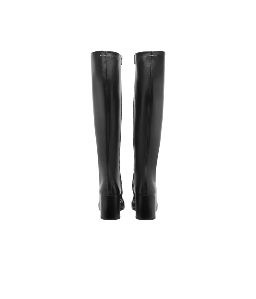 Slip On Knee-High Boots