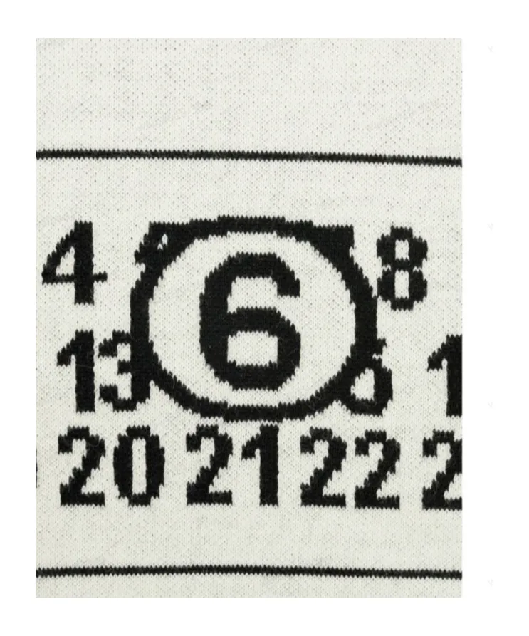 Logo-Intarsia Knitted Scarf