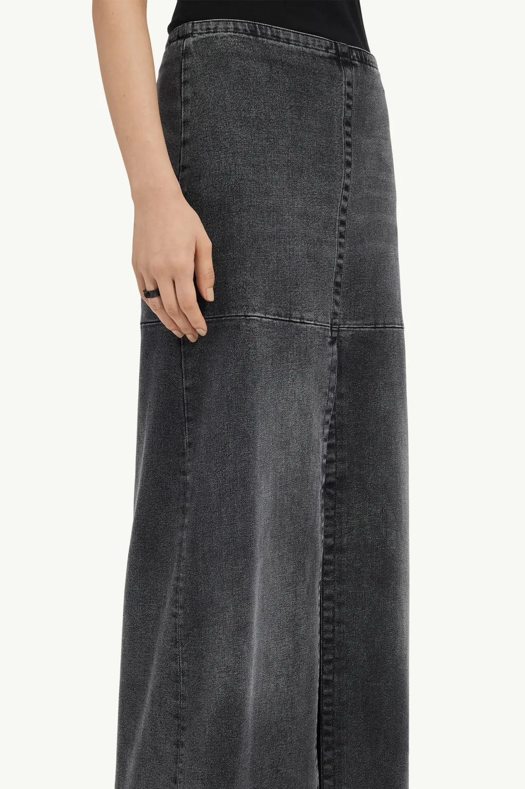 Long Denim Skirt