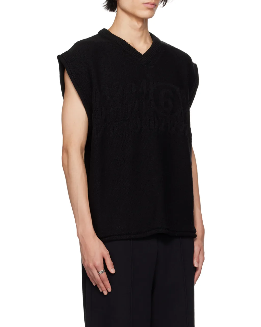 V-Neck Knitted Vest