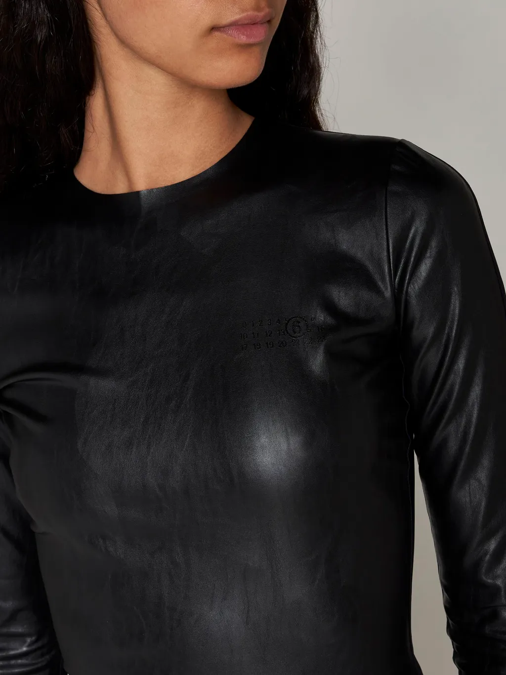 Faux Leather Midi Dress