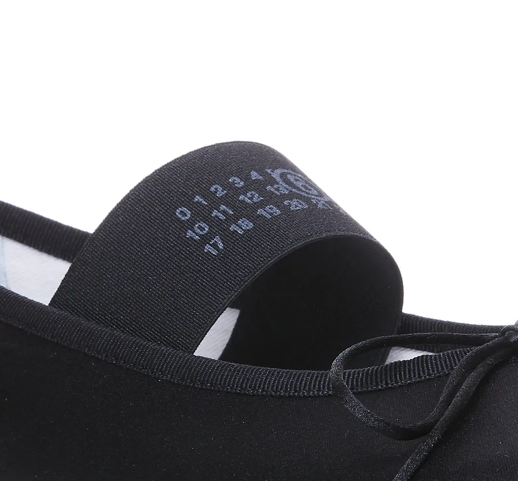 Atomic Bow-Detailed Satin Ballerina Shoes