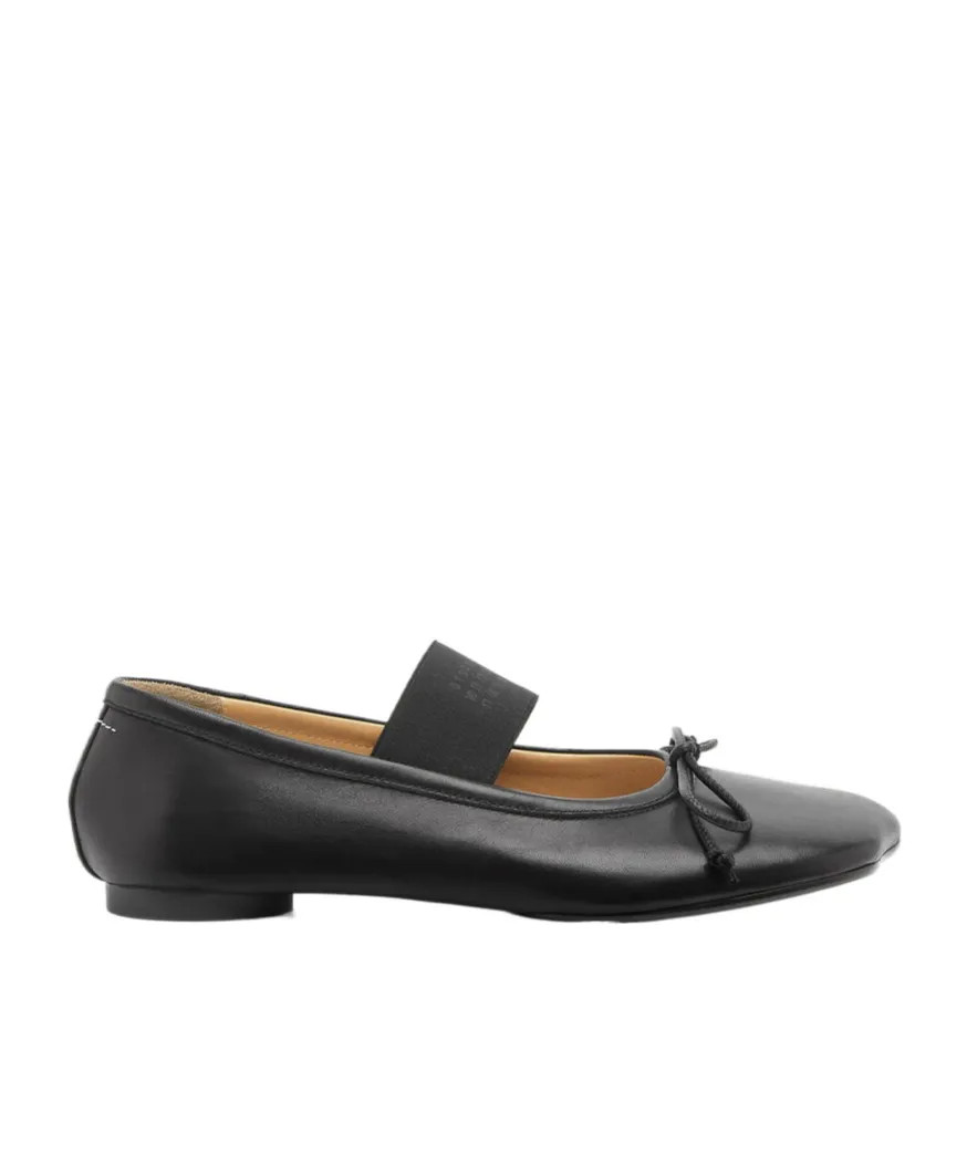 Anatomic Numbers-Motif Bow-Detailed Ballerinas