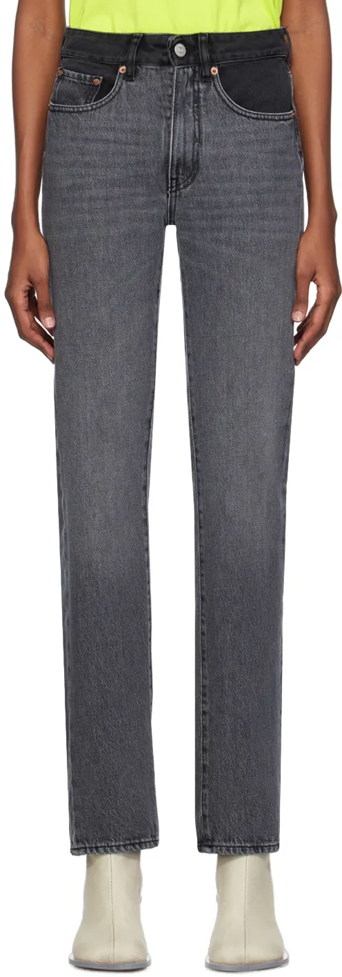 Logo Patch Slim Cut Jeans