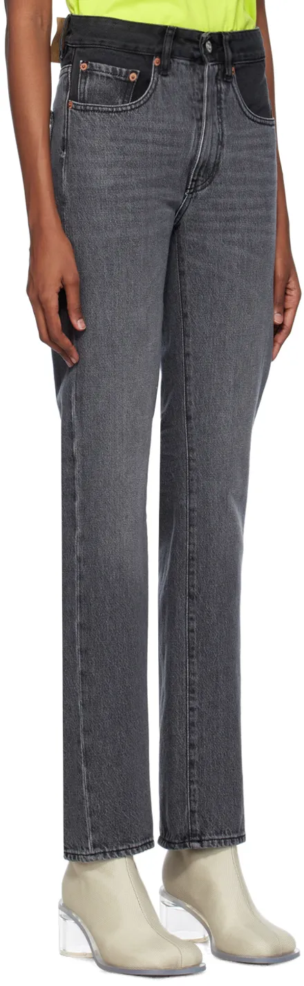 Logo Patch Slim Cut Jeans