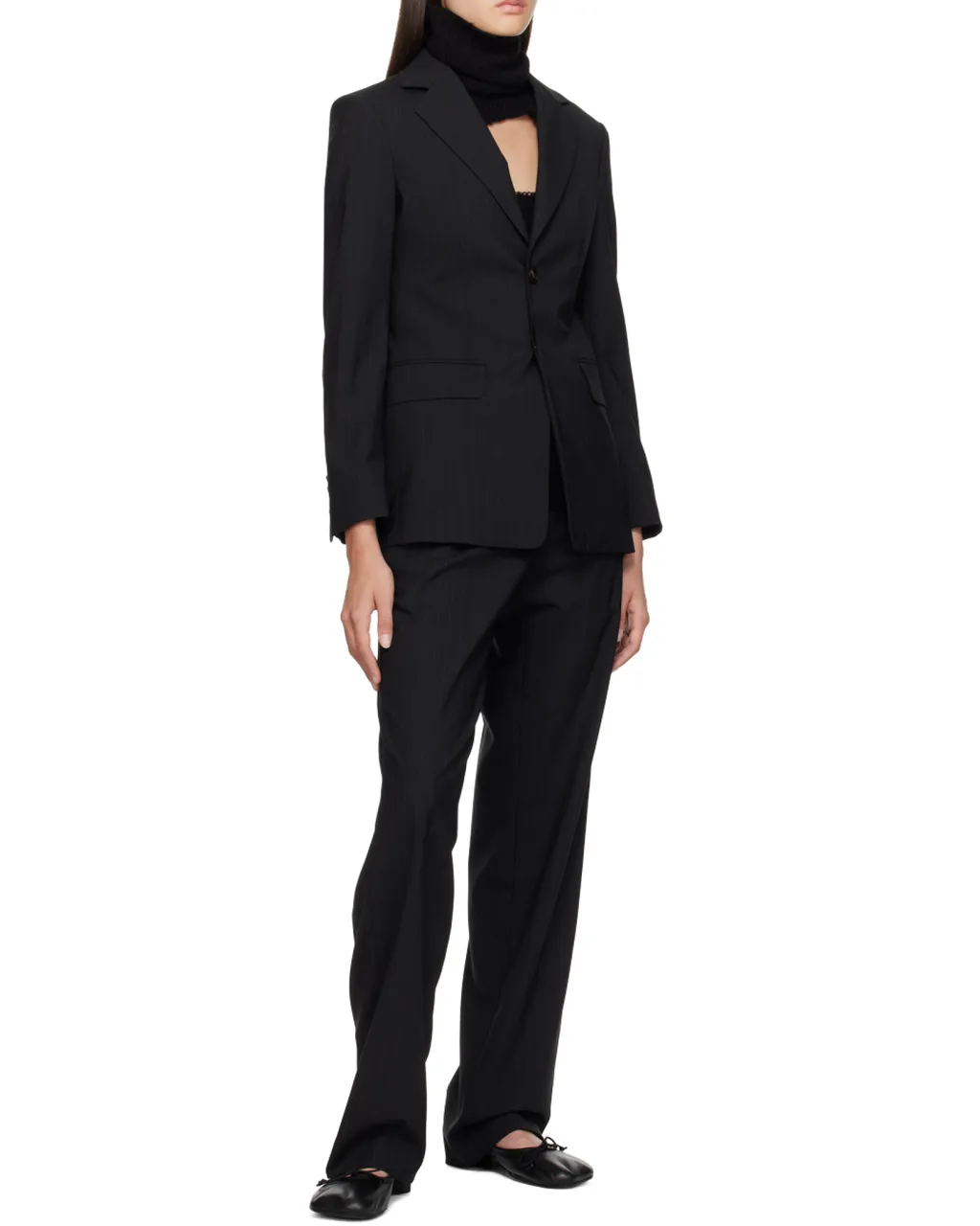 Straight-Fit Tailored Trousers