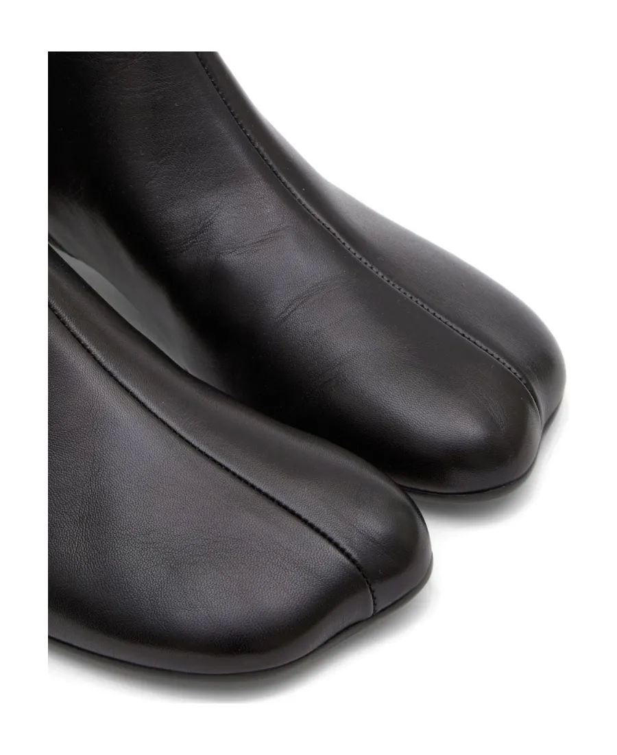Logo Embroidered Block Heel Ankle Boots