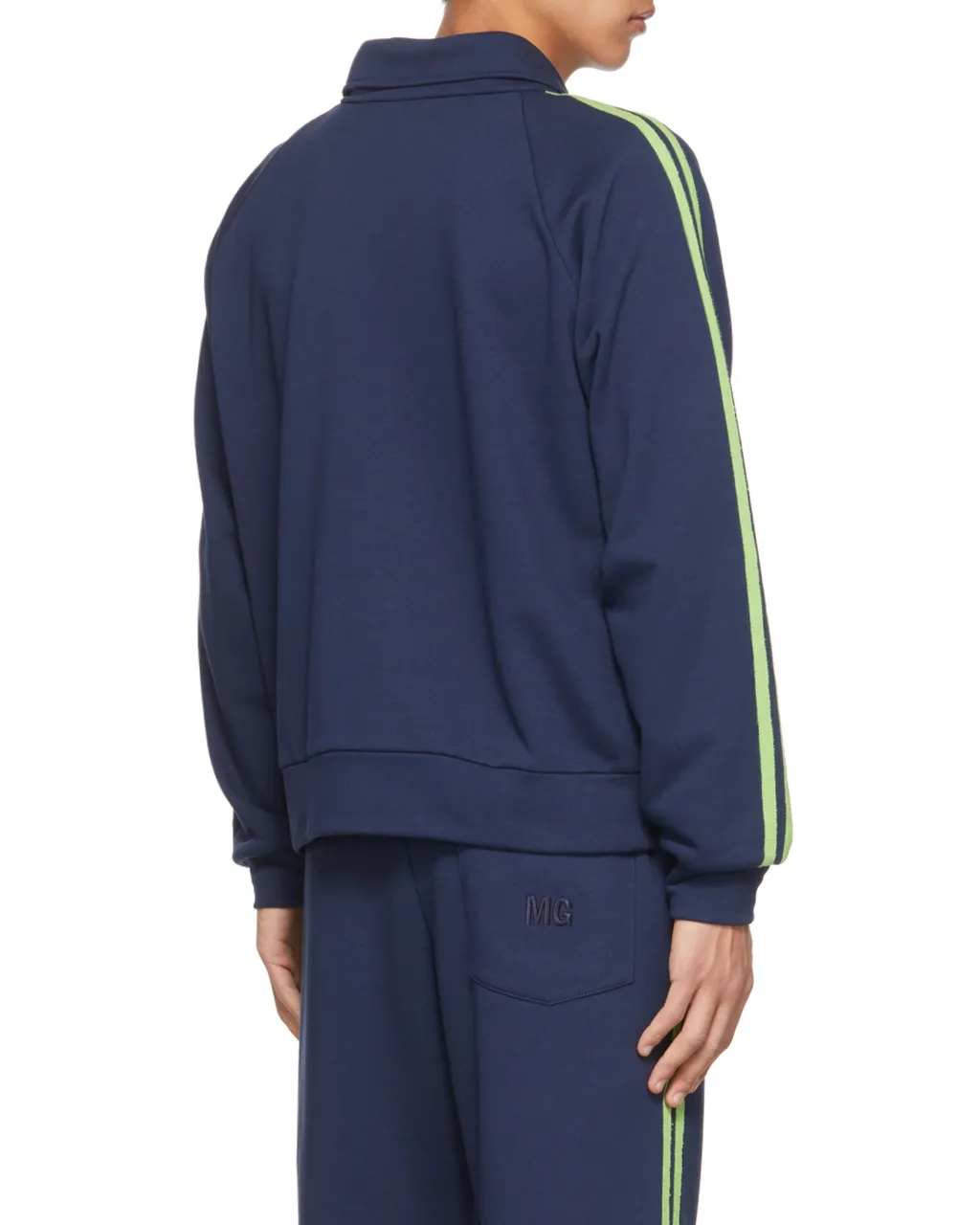 Side Stripe Panel Casual Jacket