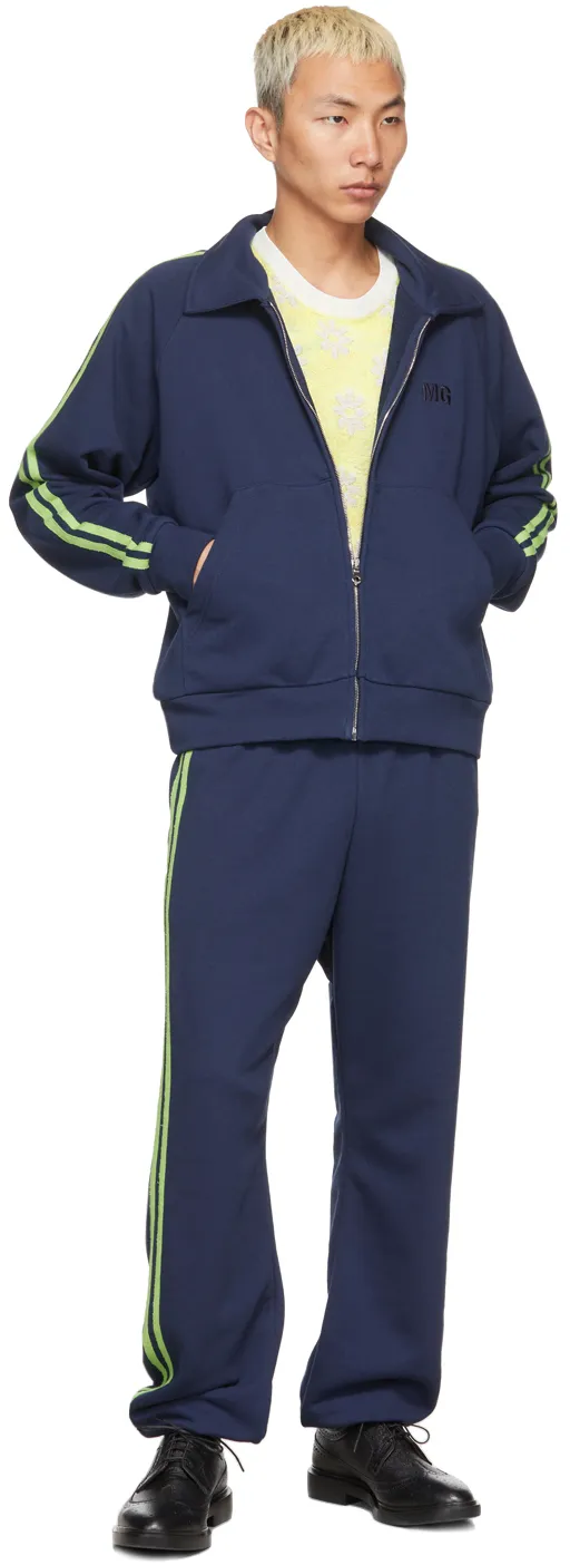 Side Stripe Panel Casual Jacket