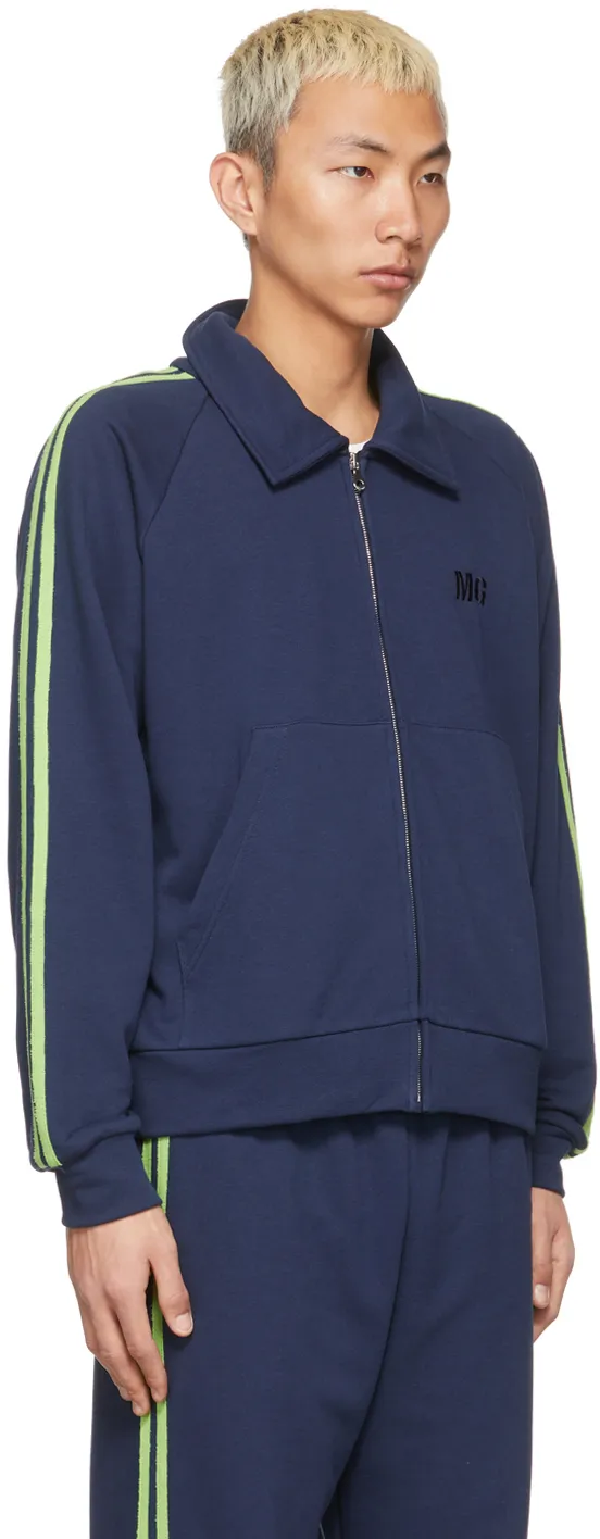 Side Stripe Panel Casual Jacket
