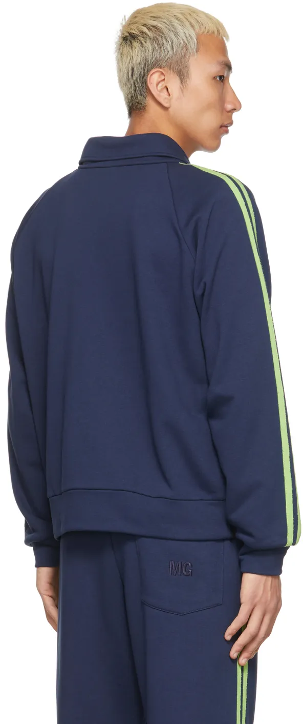 Side Stripe Panel Casual Jacket