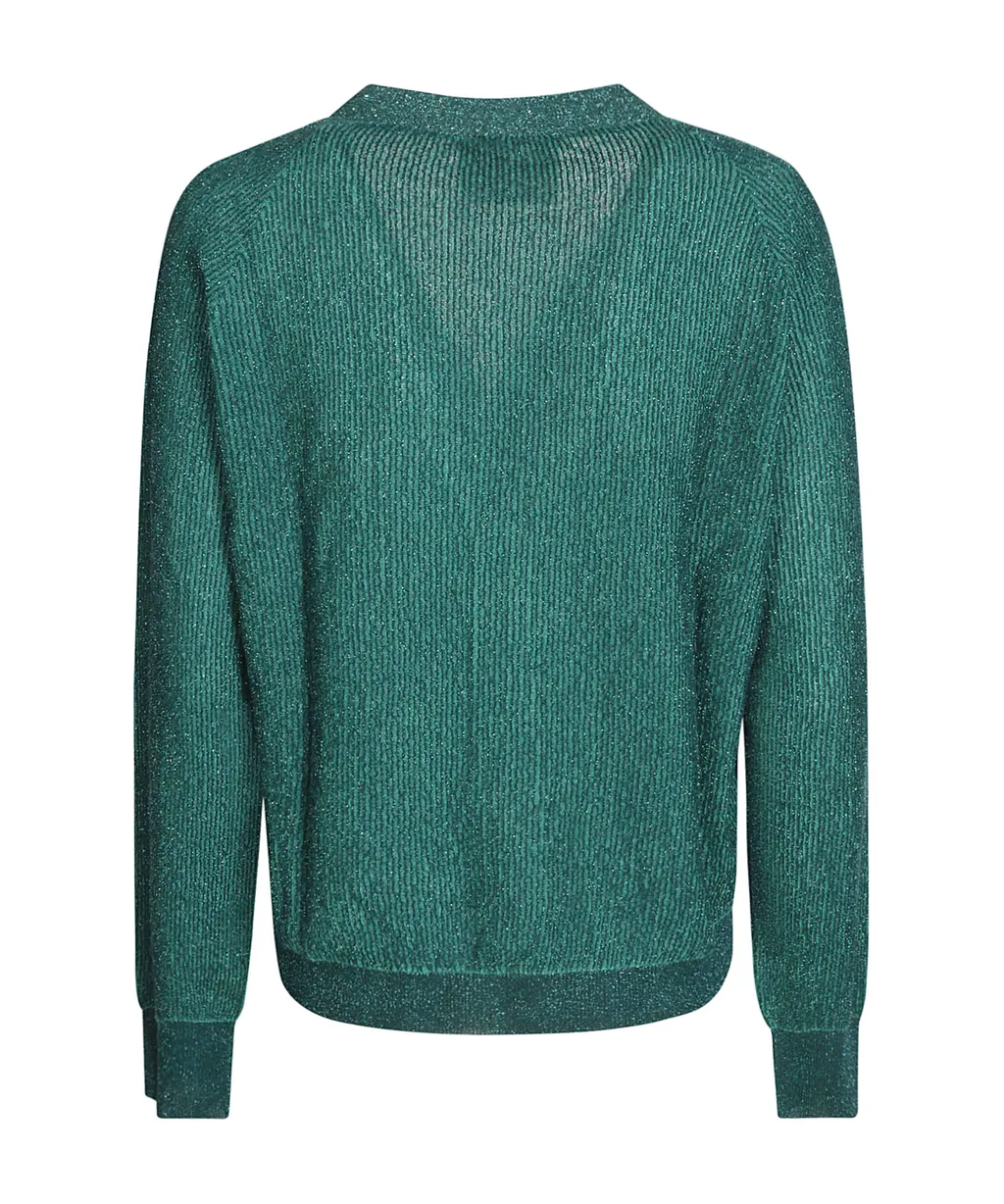 Long-Sleeved Knitted Cardigan