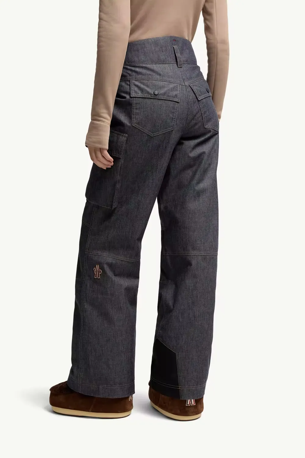 Padded Denim Ski Trousers