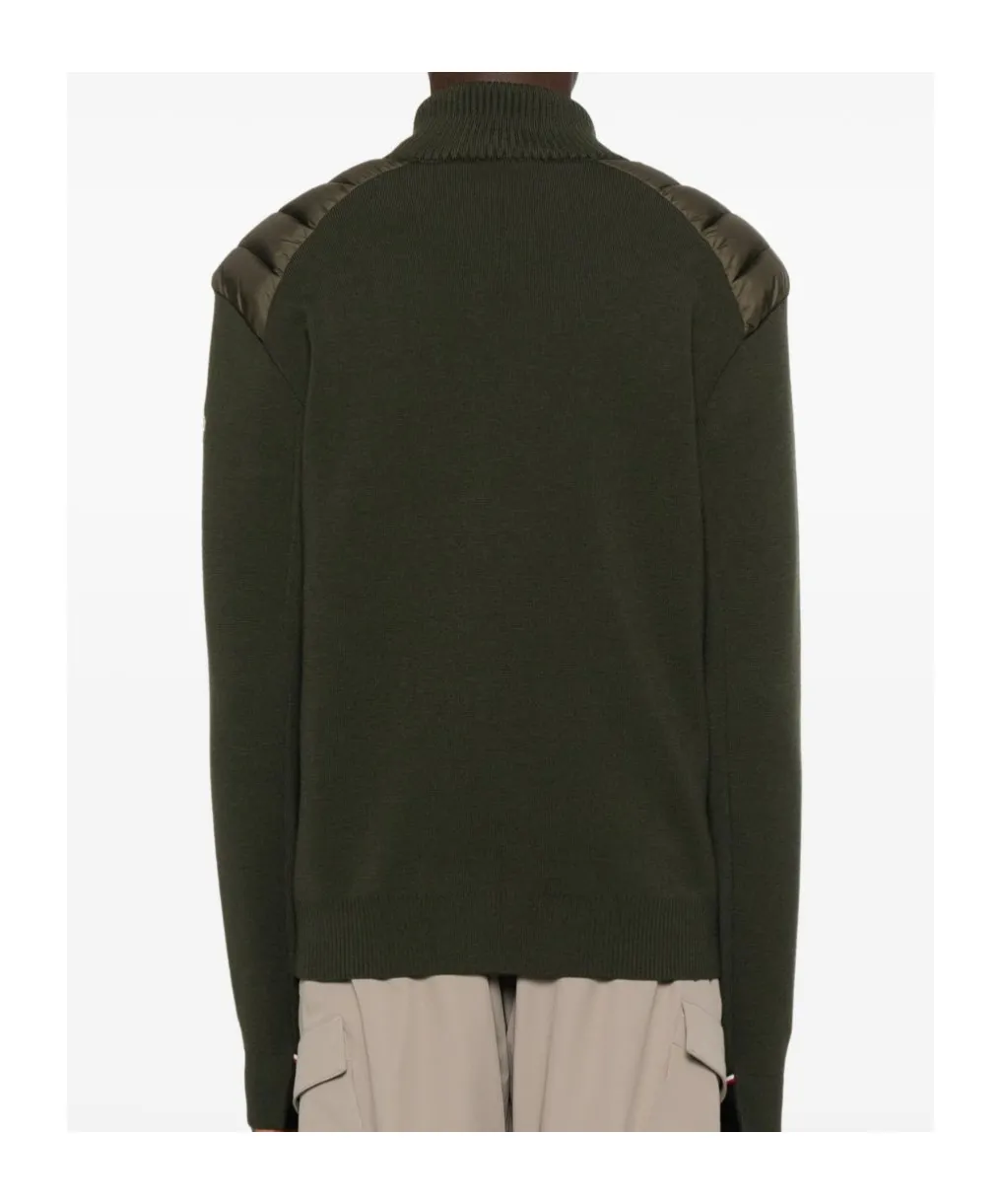 Zip-Up High Neck Cardigan