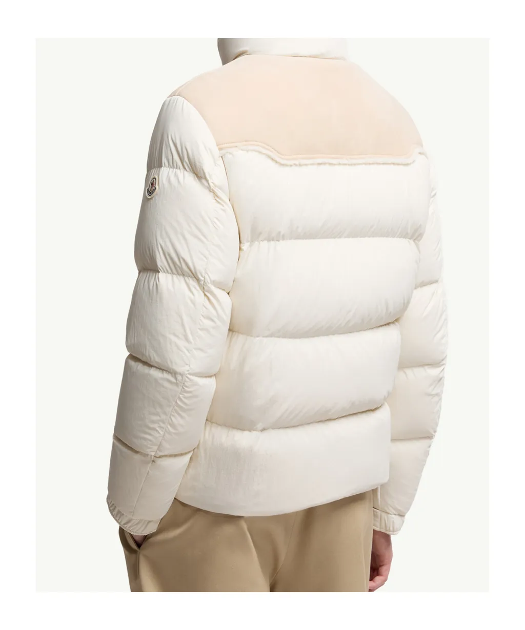 Verine Suede-Trimmed Short Down Jacket