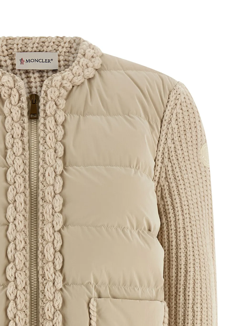 Zip-Up Padded Cardigan