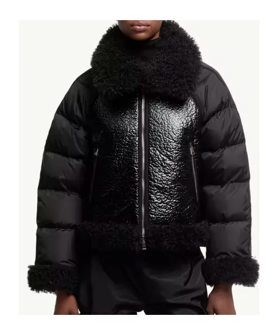 Rubrouk Teddy-Trimmed Short Down Jacket