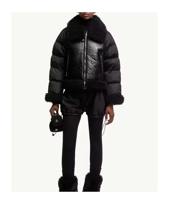 Rubrouk Teddy-Trimmed Short Down Jacket