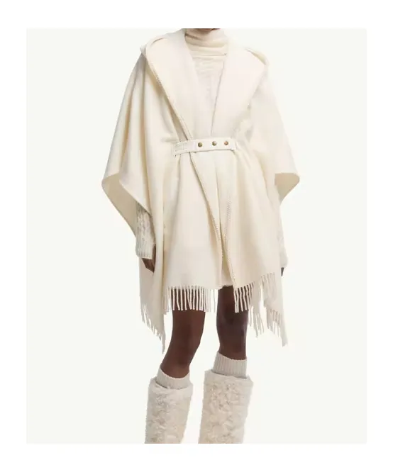 Belted Fringed Cape