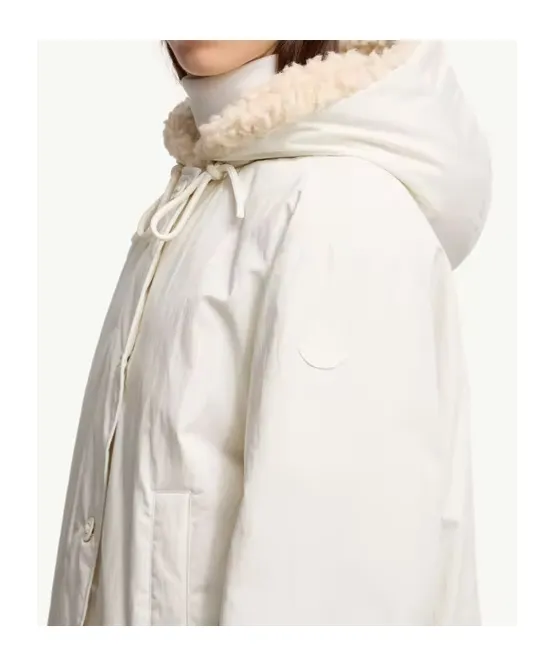 Nisiro Teddy-Trimmed Hooded Short Down Jacket