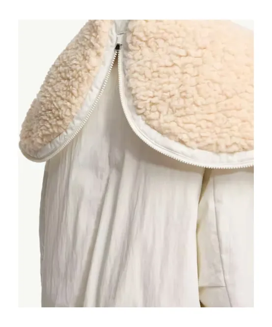 Nisiro Teddy-Trimmed Hooded Short Down Jacket