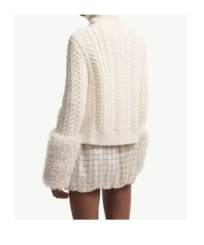 Zip-Up High Neck Cardigan