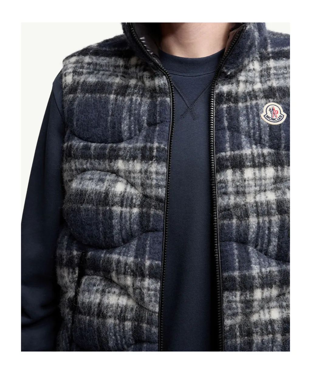 Sfakia Geometric-Quilted Wool Down Vest