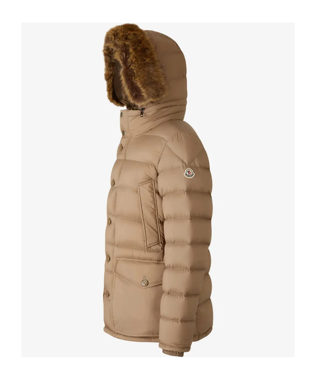 Clunye Hooded Mid-Length Down Jacket