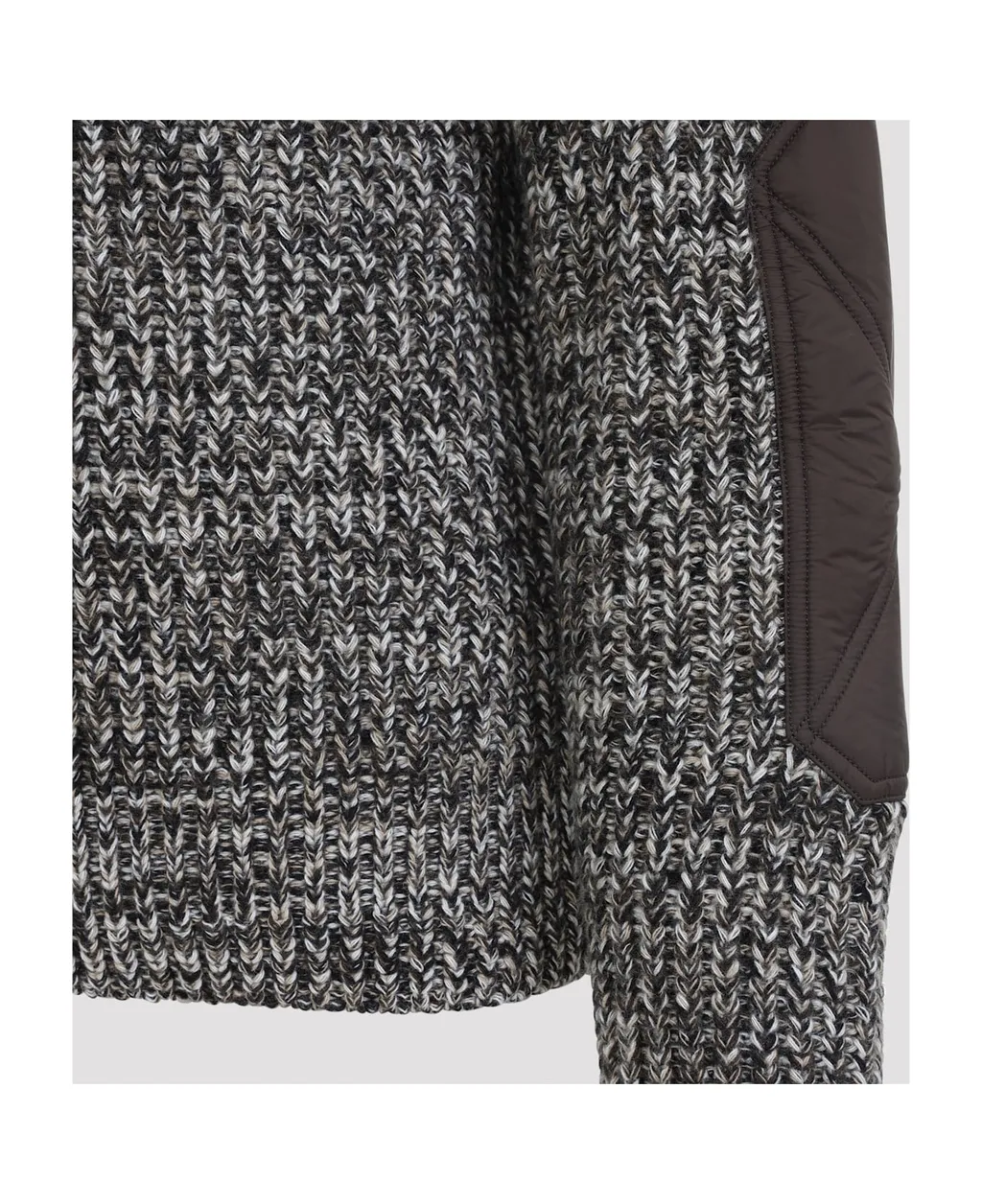 Roll-Neck Elbow-Patches Sweater