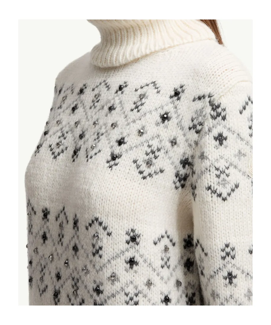 Embellished Turtleneck Jumper
