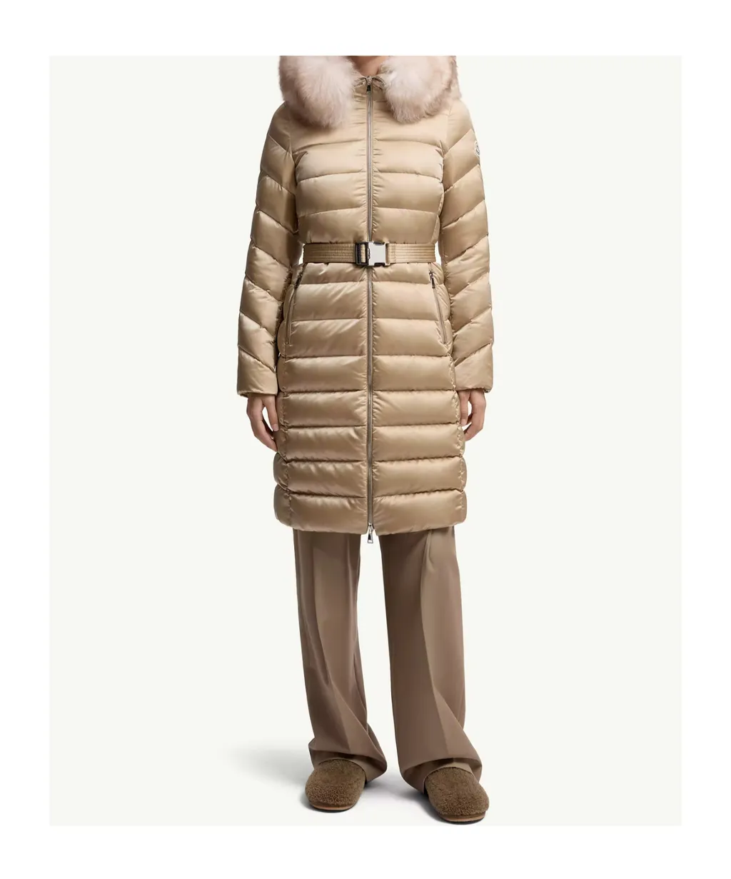 Leersie Hooded Long Down Jacket