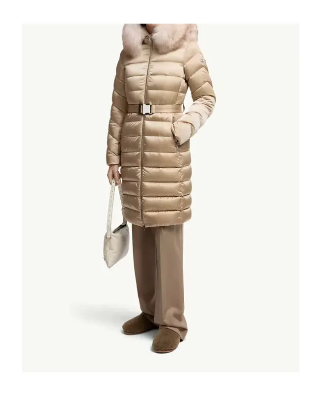 Leersie Hooded Long Down Jacket