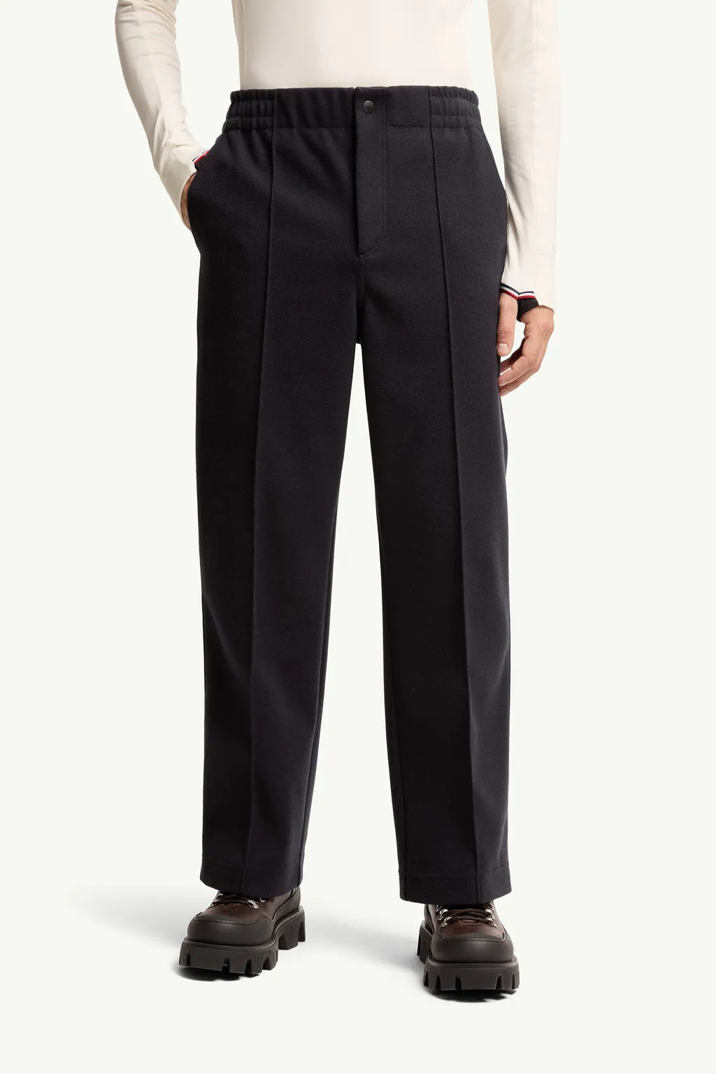 Embossed Logo Cotton Track Pants