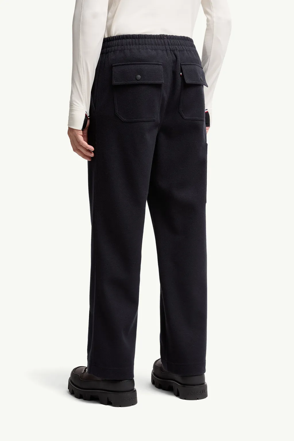 Embossed Logo Cotton Track Pants