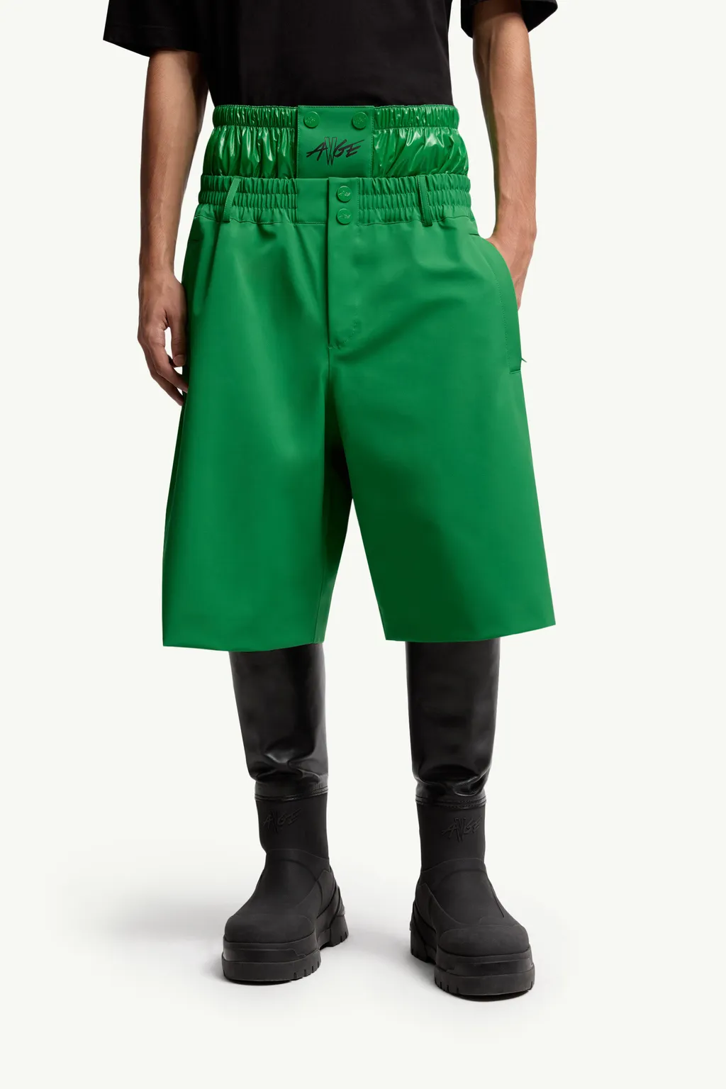 X Asap Rocky Logo Printed Layered Shorts