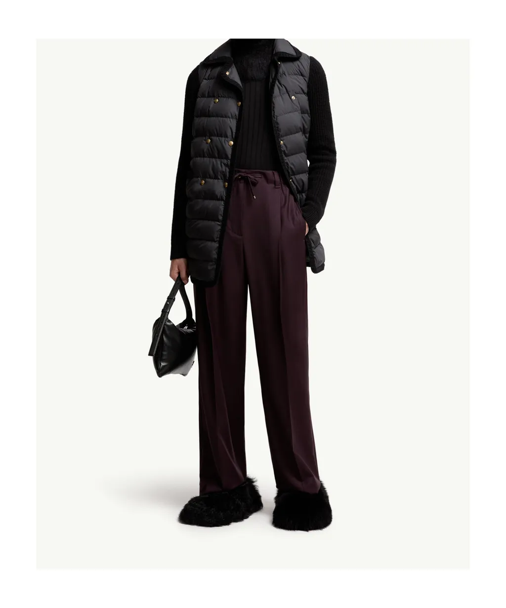 Double-Breasted Padded Cardigan