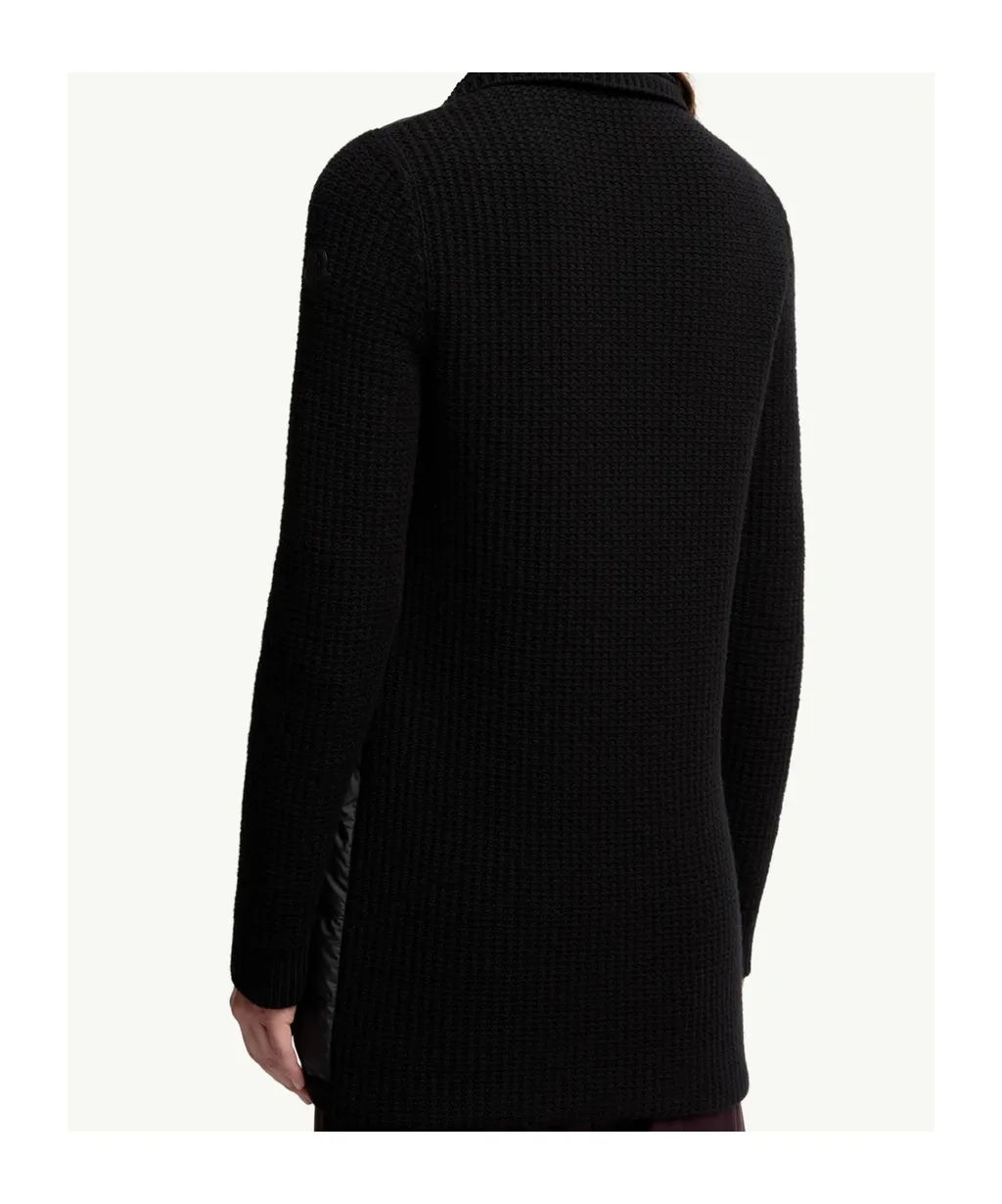 Double-Breasted Padded Cardigan