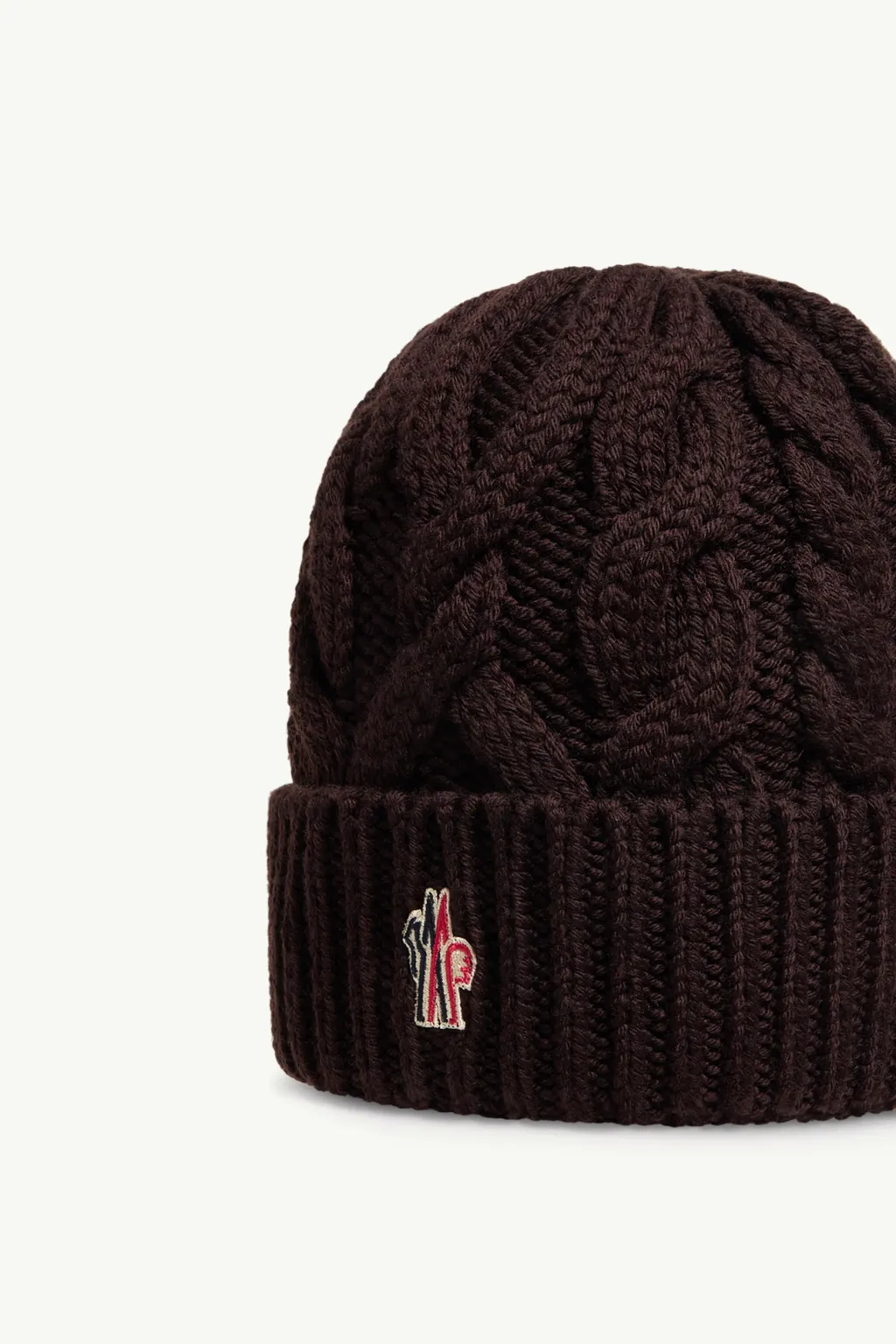 Grenoble Logo Patch Knitted Beanie