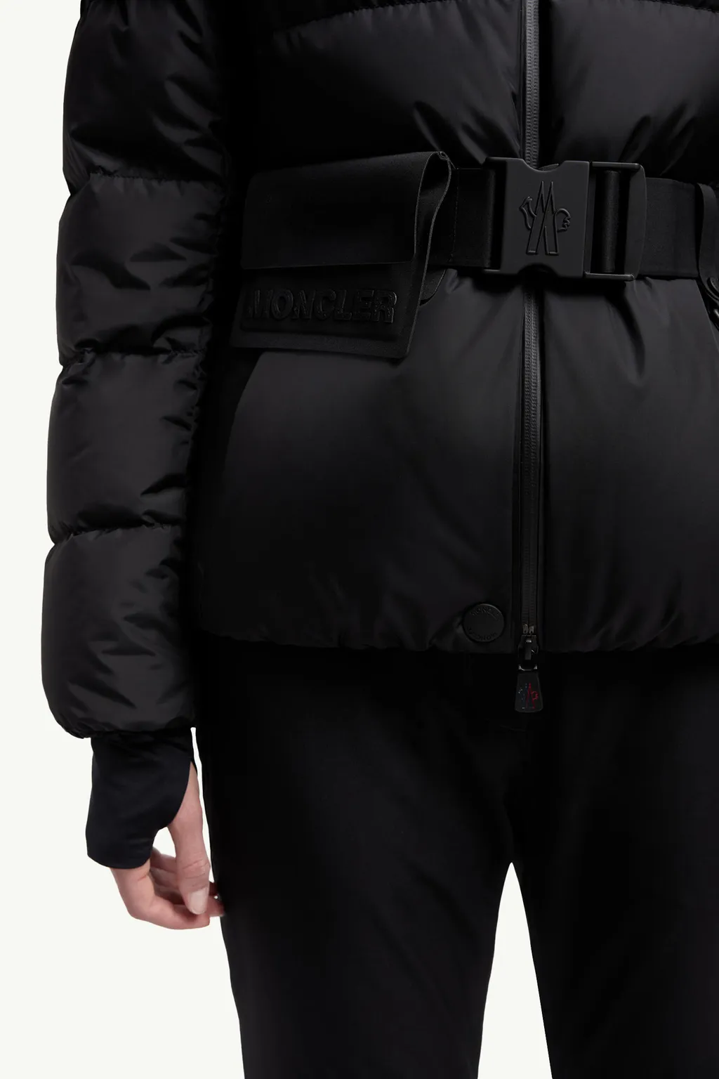 Buckled Waist Padded Jacket