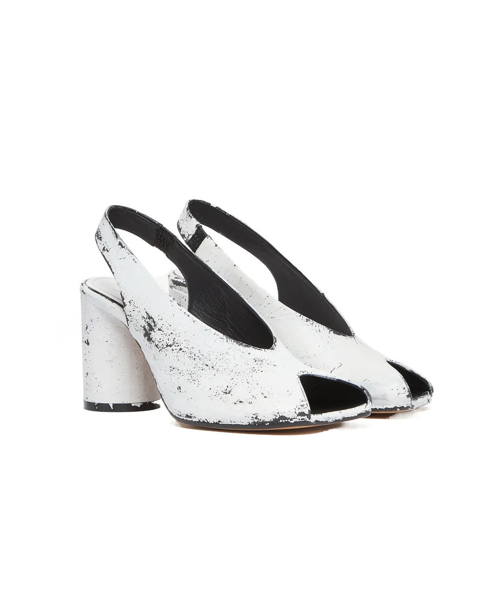 Peep Toe Slingback Sandals
