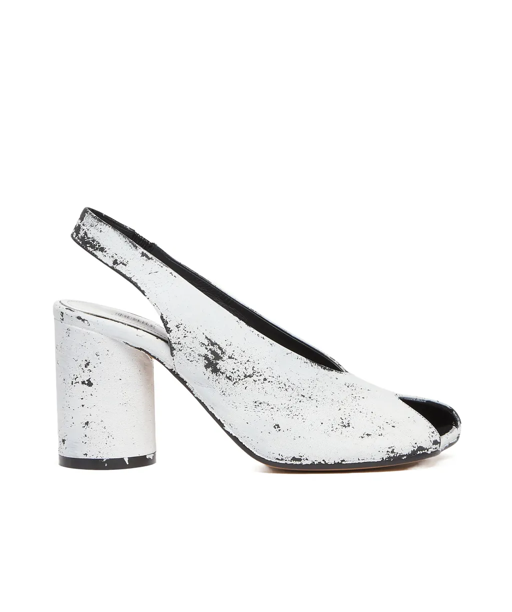 Peep Toe Slingback Sandals
