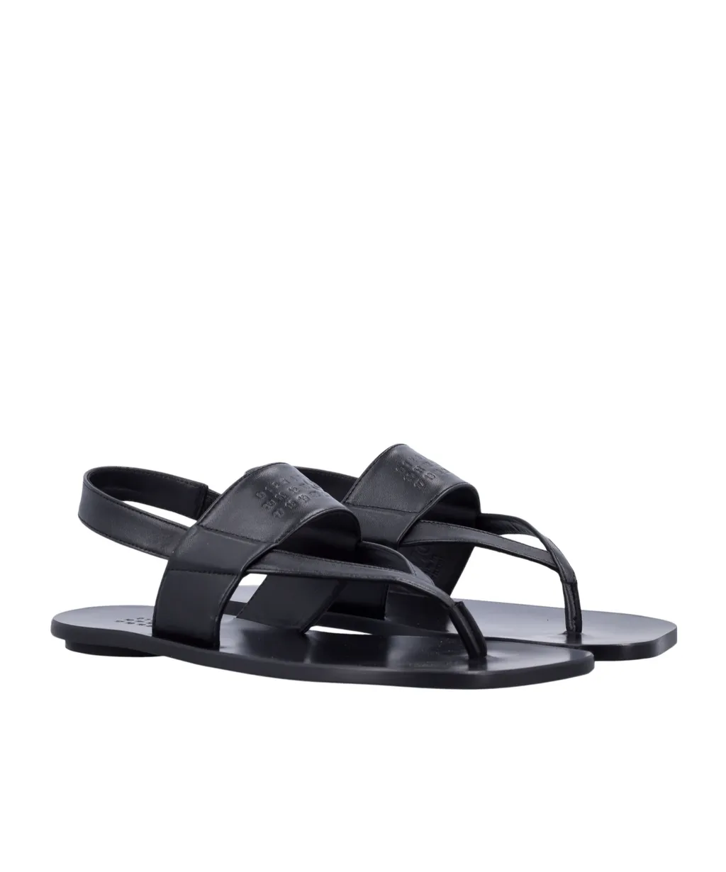 Logo-Embossed Thong Sandals